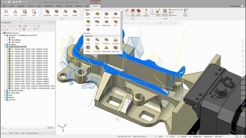 CAM programming in MasterCAM